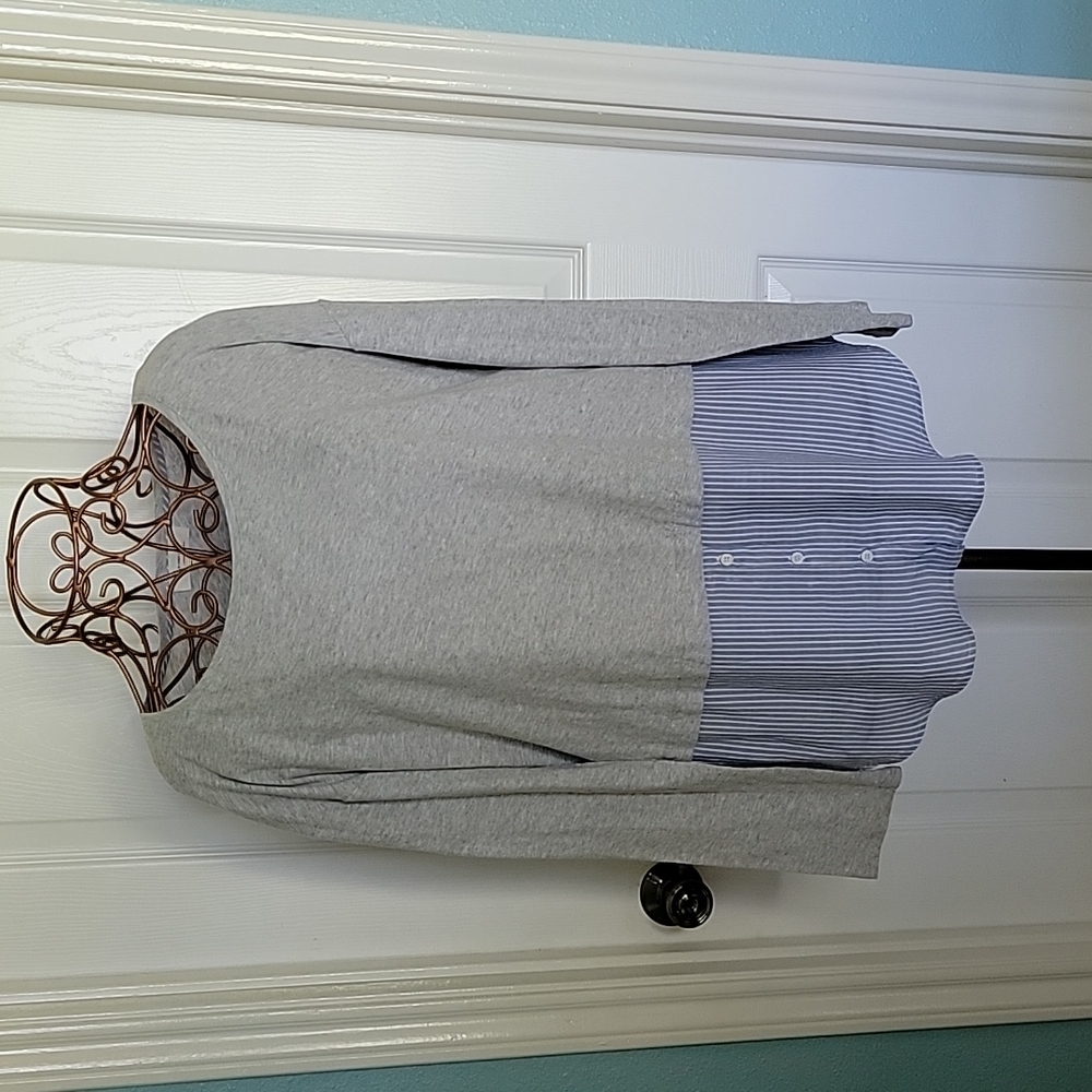 Two by Vince Camuto Mixed Media Women's Top Size M